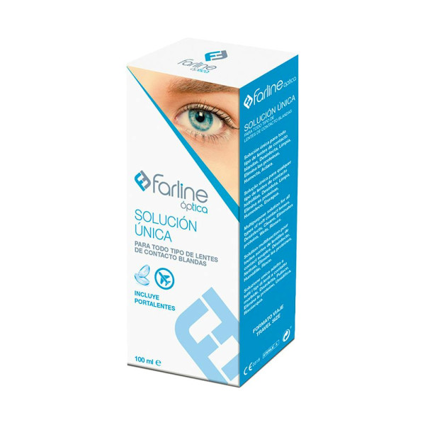 Farline Optica Solucion Unica Lentes de Contacto 1 Envase 100 ml