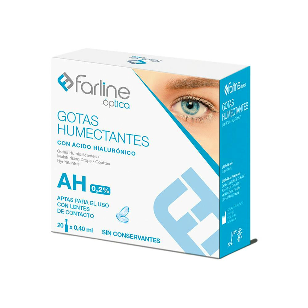 Farline Optica Gotas Humectantes Ah 02% Gotas Oftalmicas Esteriles 20