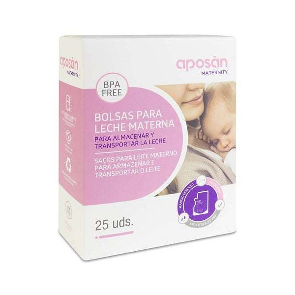 Aposan Bolsas para Leche Materna Maternity 25 uds