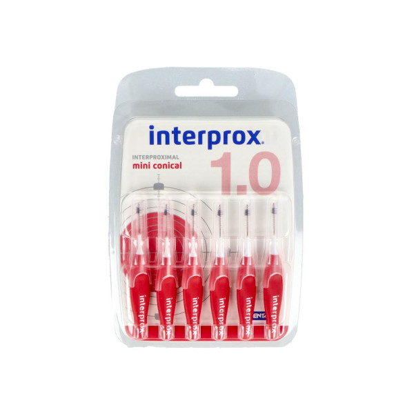 Cepillo Interdental Interprox 4 g Mini Conico Recto Rojo 6 uds