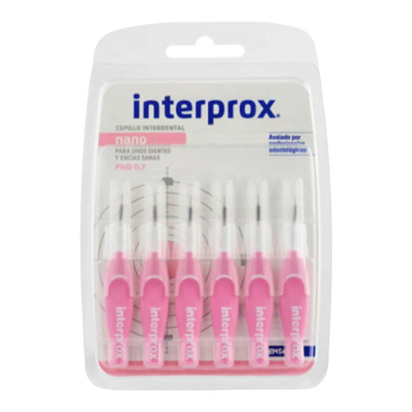 Cepillo Interdental Interprox 4 g Nano Recto Rosa