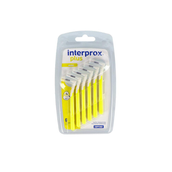 Cepillo Interdental Interprox Plus Mini Angu Amarillo 6 uds