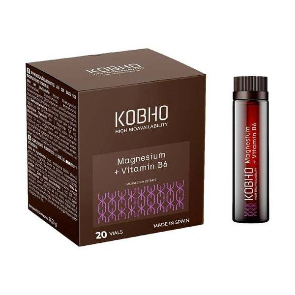 Kobho Magnesium + Vitamin B6 Líquido 20 x 25 ml