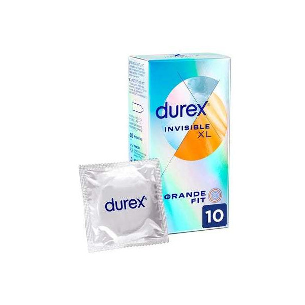 Durex Invisible XL Preservativos 10 uds