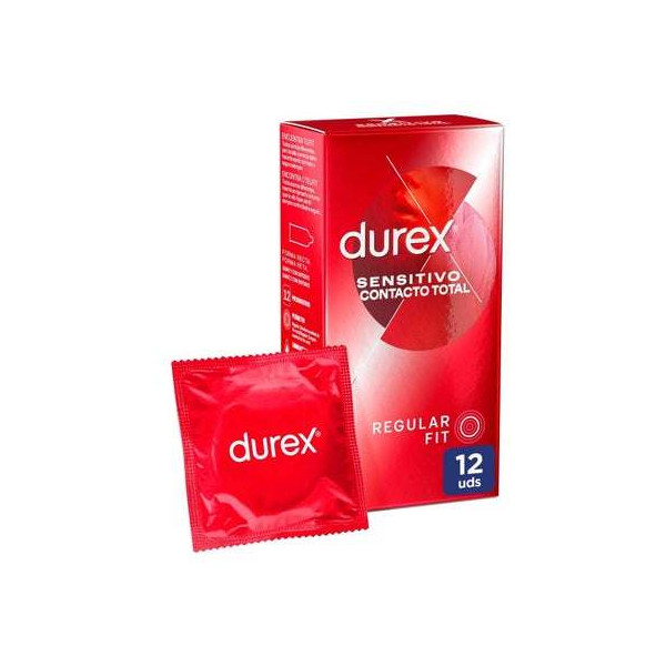 Durex Sensitivo Contacto Total Preservativos 12 uds