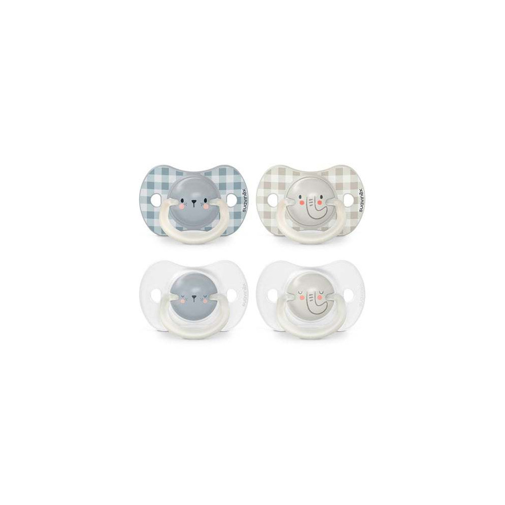 Suavinex Chupete Night & Day Anatómico Silicona 6-18 m 2 uds