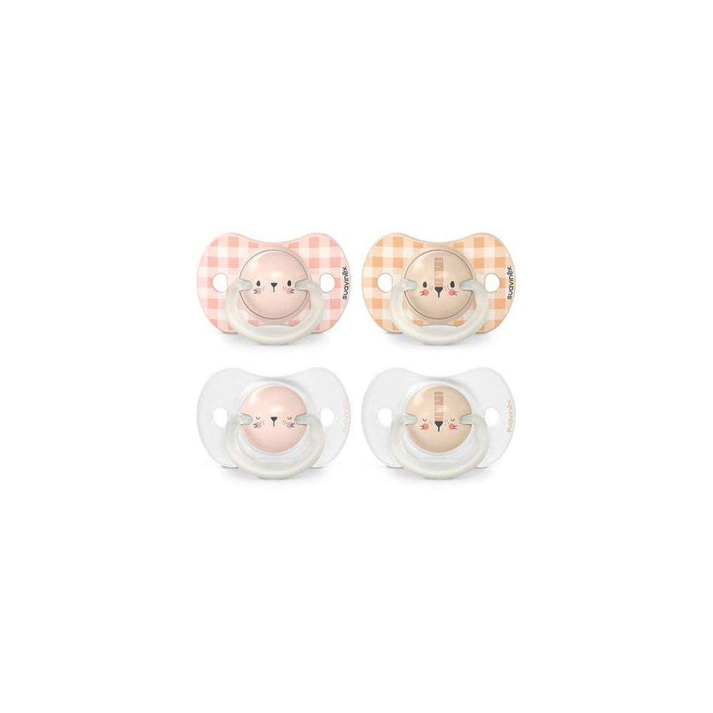 Suavinex Chupete Night & Day Fisiológico Silicona 0-6 m 2 uds