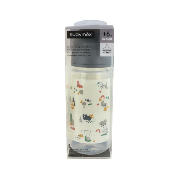 Biberon Suavinex Tetina Fisiologica Silicona L +6 m 360 ml 1 uds
